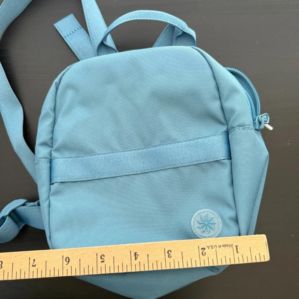 Athleta Girl Power Up Mini Small Backpack Teal Kids Zipper School Travel‎ Bag